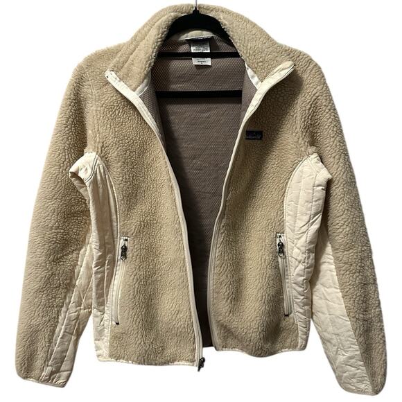 Patagonia Retro-X Jacket Women’s S Tan Full Zip Long Sleeve Deep Pile 23071 - Picture 3 of 10